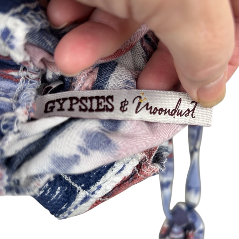 Gypsies & Moondust Pants Size XL boho beach vacation colorful tie dye resortwear - Picture 6 of 9
